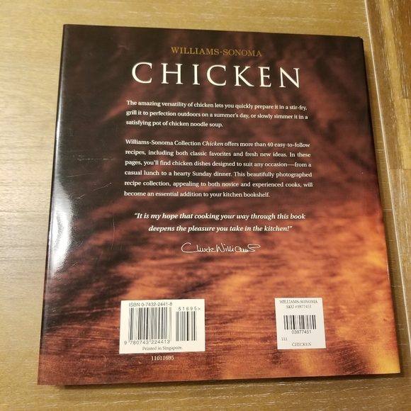 COPY - Williams Sonoma collection chicken cookbook 2001 - Picture 3 of 7